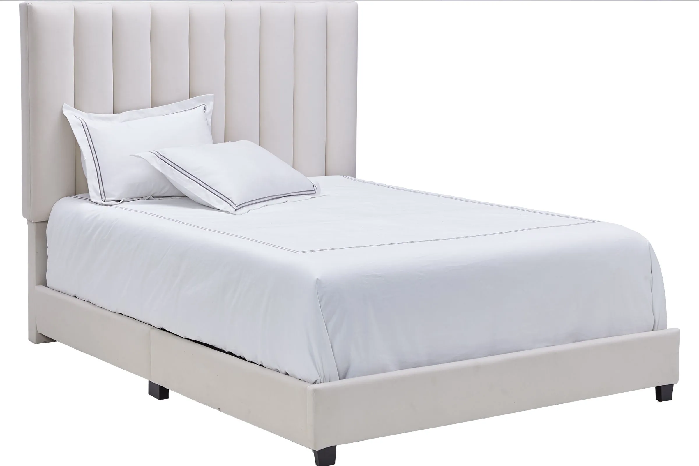 Brynn Ivory Upholstered King Bed