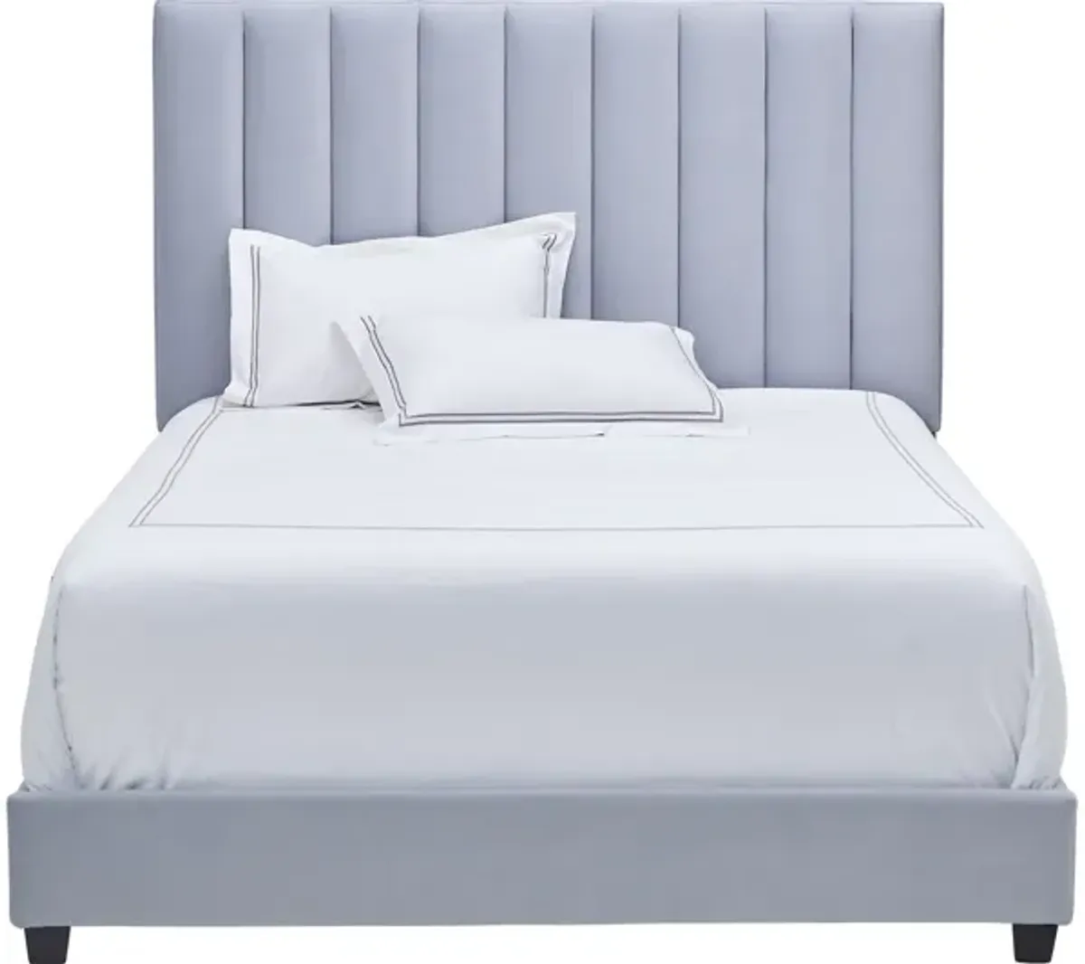 Byrnn Blue Upholstered King Bed