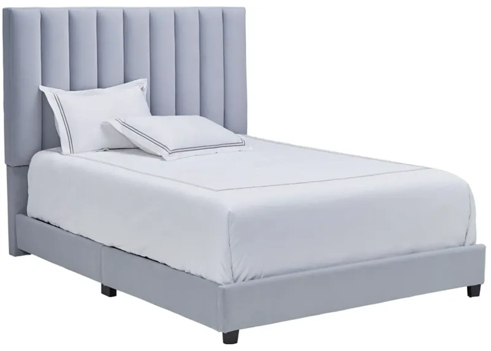 Byrnn Blue Upholstered King Bed