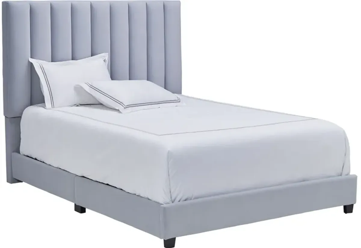 Byrnn Blue Upholstered King Bed