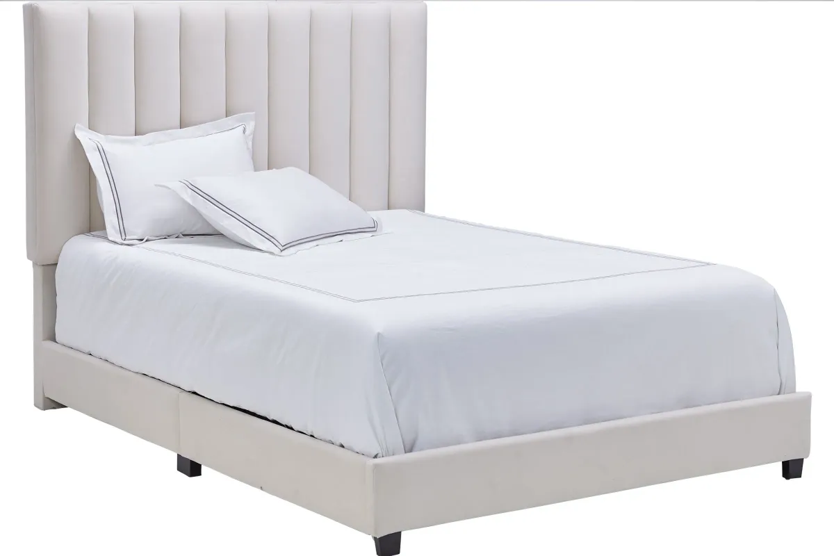 Brynn Ivory Upholstered Queen Bed