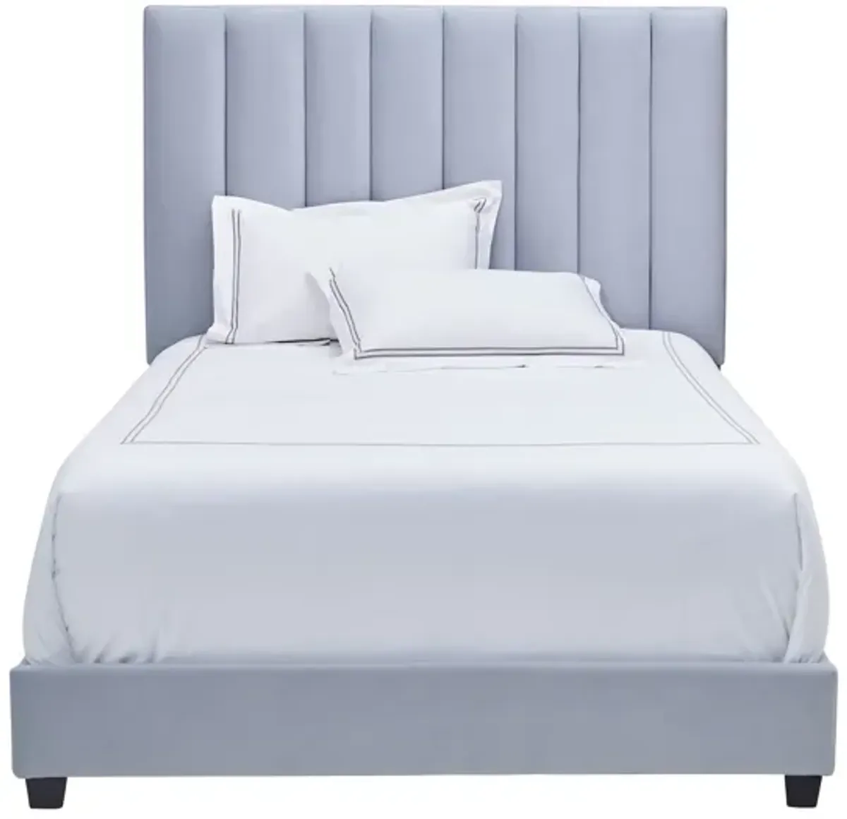 Byrnn Blue Upholstered Full Bed