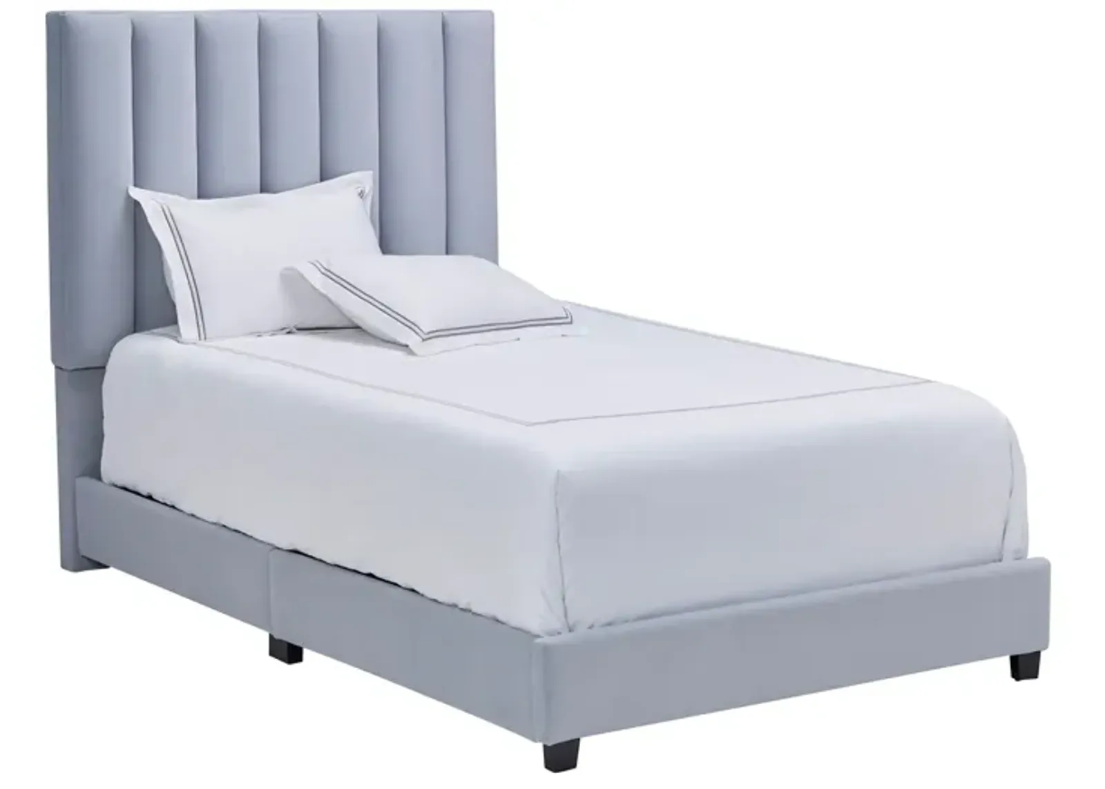 Byrnn Blue Upholstered Full Bed