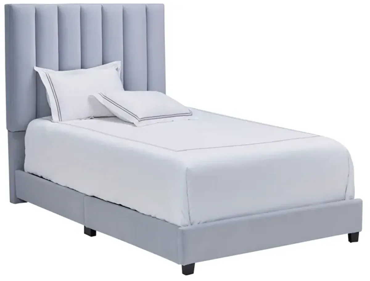 Byrnn Blue Upholstered Full Bed