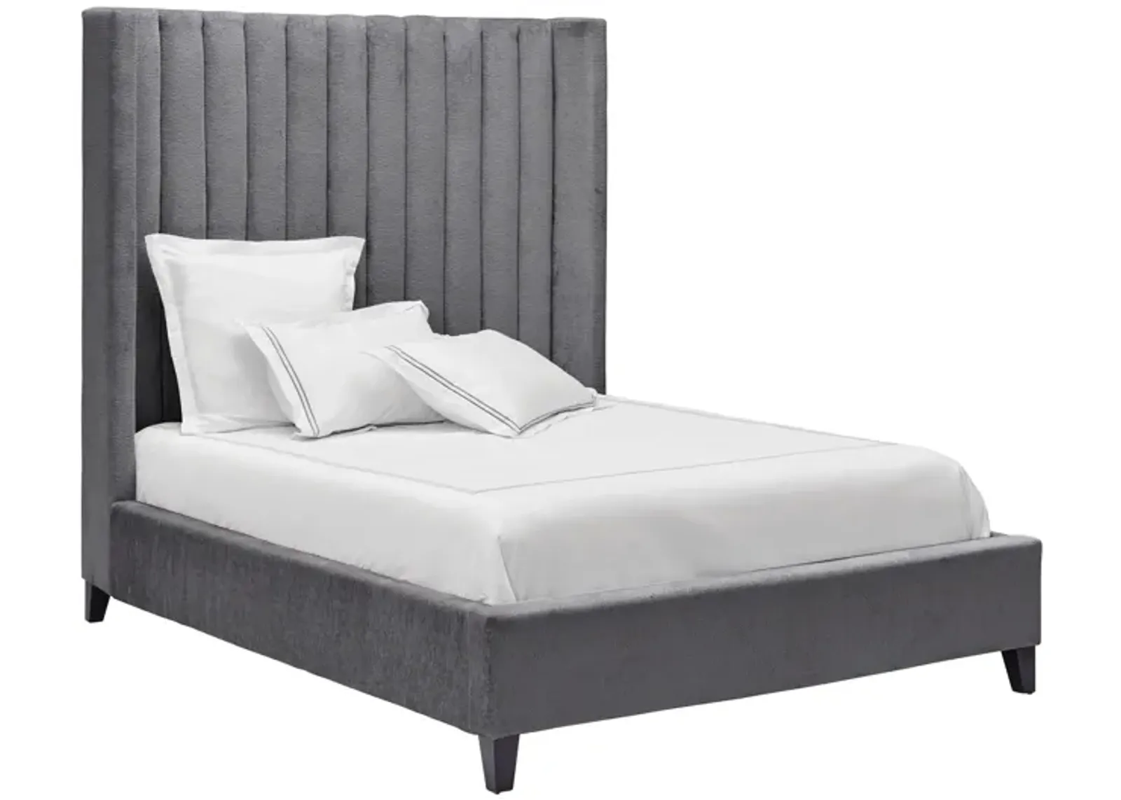 Mari Grey Upholstered King Bed