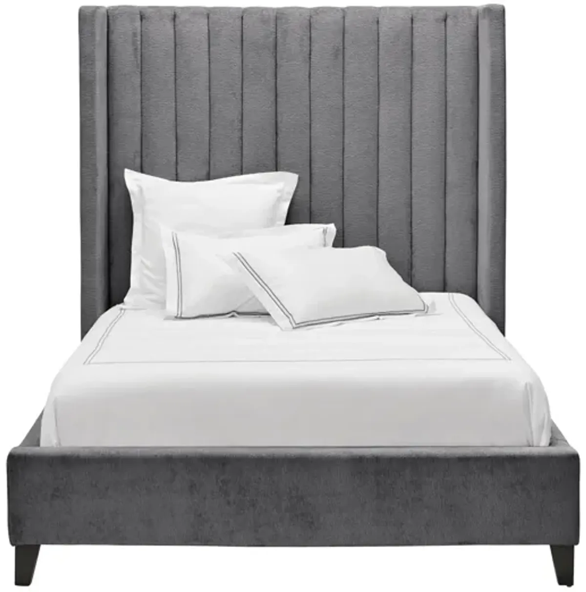 Mari Grey Upholstered Queen Bed