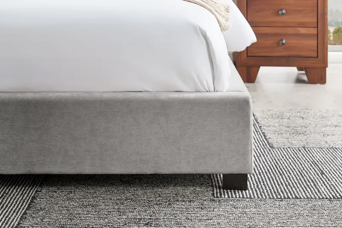 Bobbi Grey Upholstered King Bed