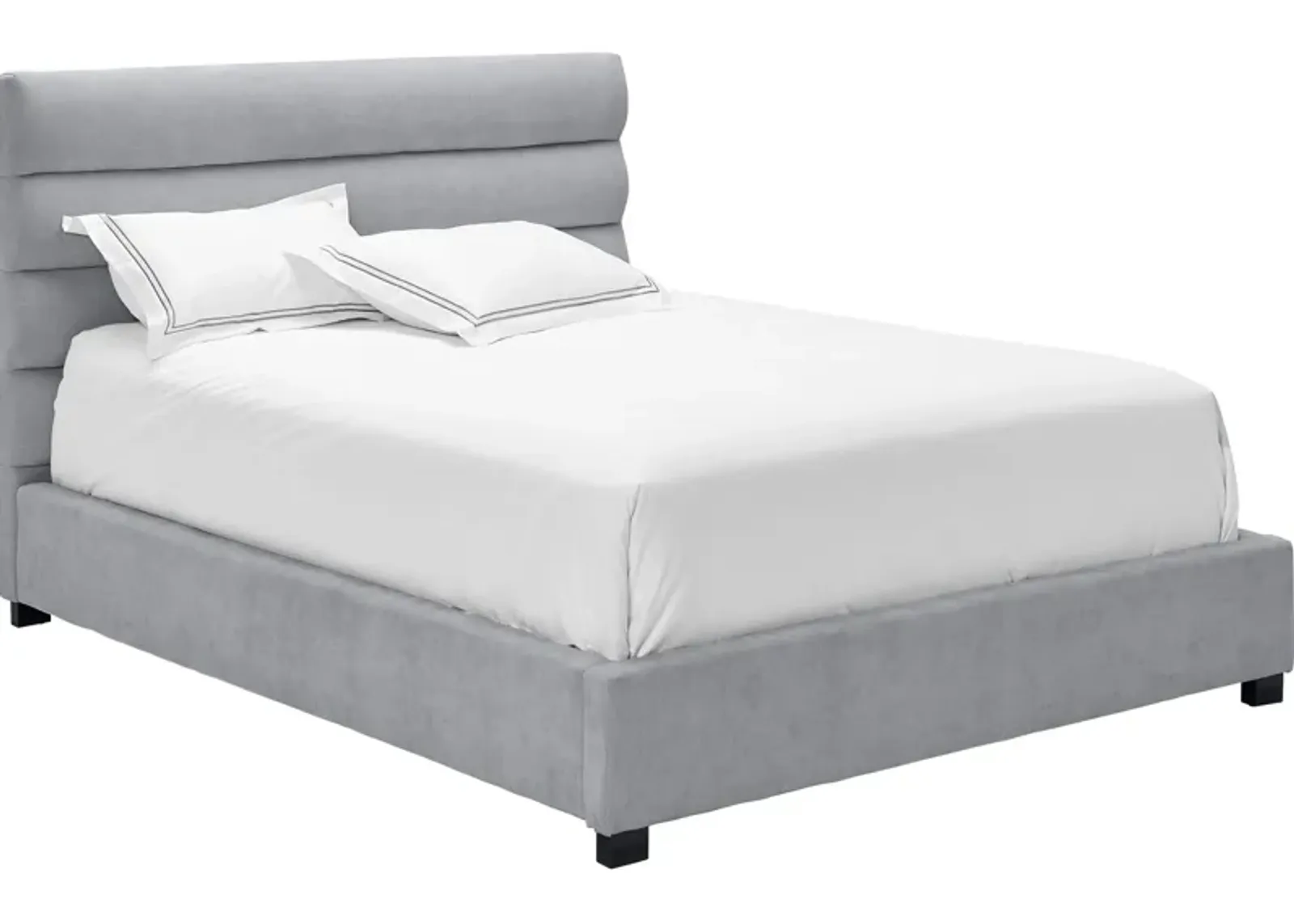 Bobbi Grey Upholstered King Bed