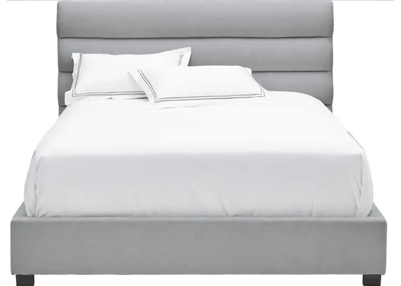 Bobbi Grey Upholstered Queen Bed