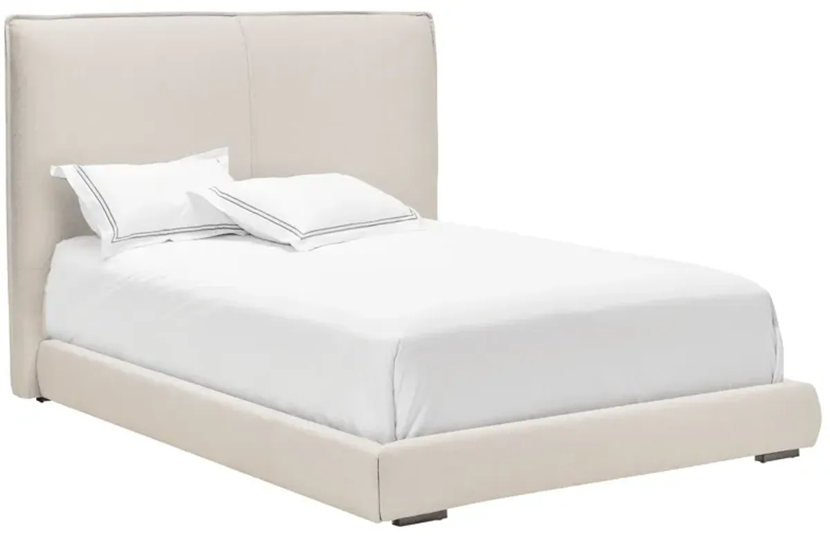 Rove Cream Upholstered Queen Bed