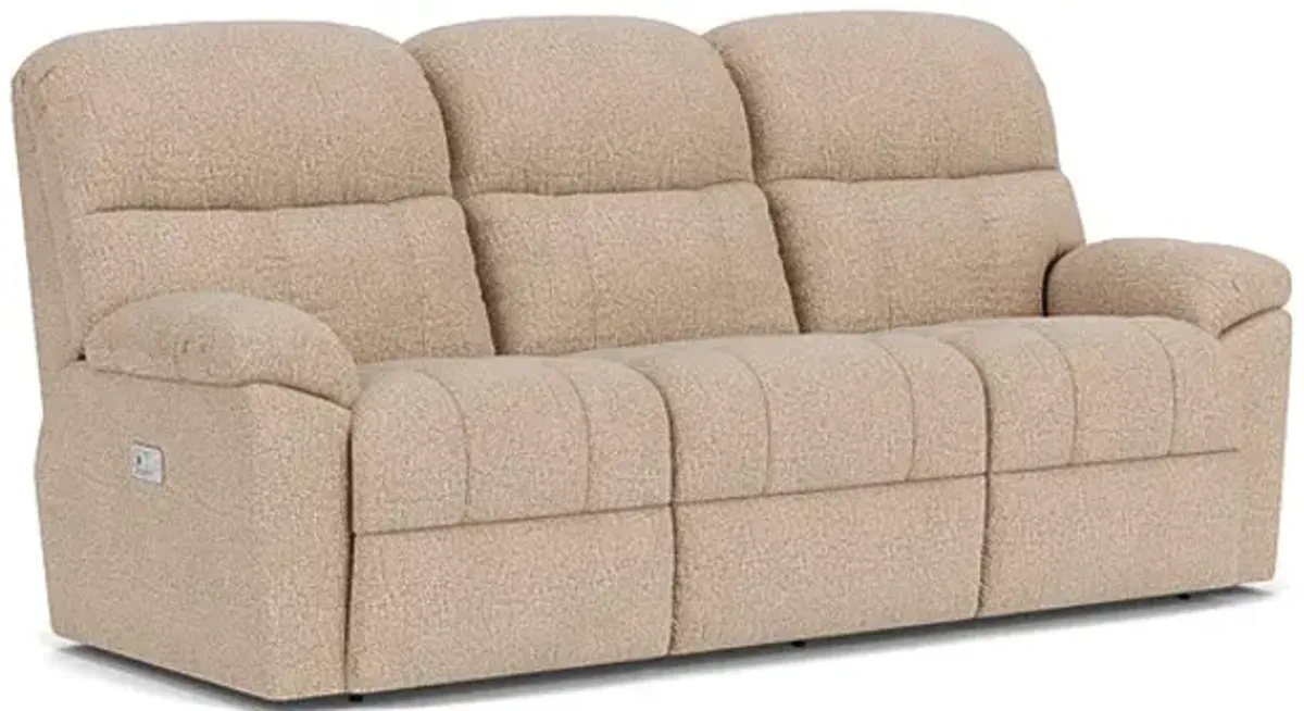Morrison Sand Dual Power Reclining Sofa by La-Z-Boy