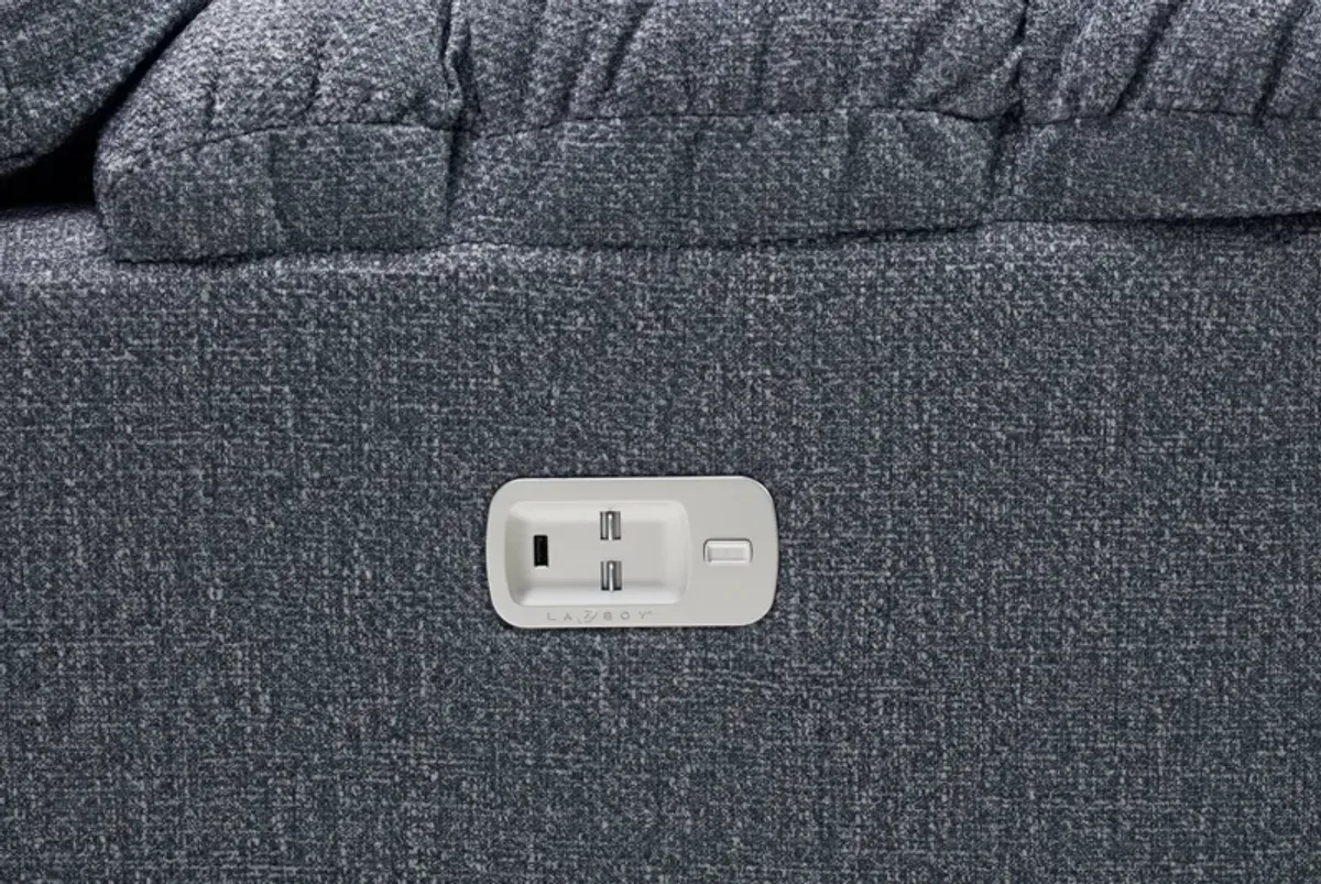 Morrison Eclipse Dual Power Reclining Console Loveseat by La-Z-Boy