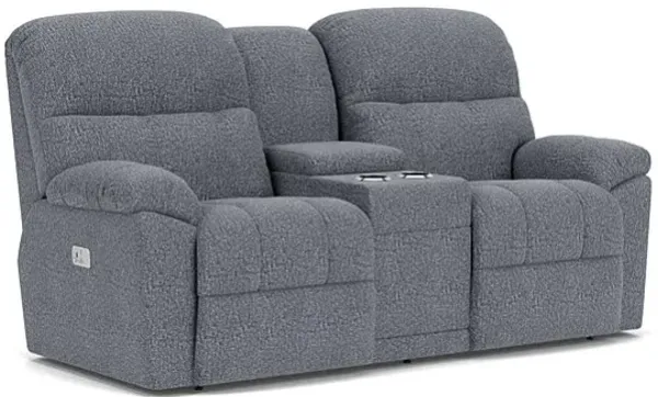 Morrison Eclipse Dual Power Reclining Console Loveseat by La-Z-Boy
