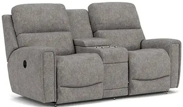 Apollo Reclining Console Loveseat by La-Z-Boy