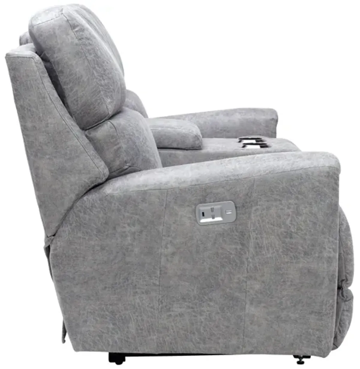 Apollo Dual Power Reclining Console Loveseat by La-Z-Boy