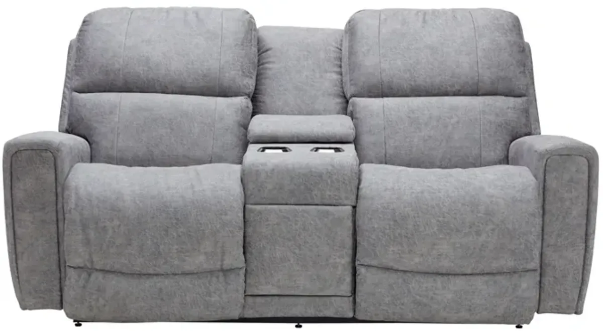 Apollo Dual Power Reclining Console Loveseat by La-Z-Boy