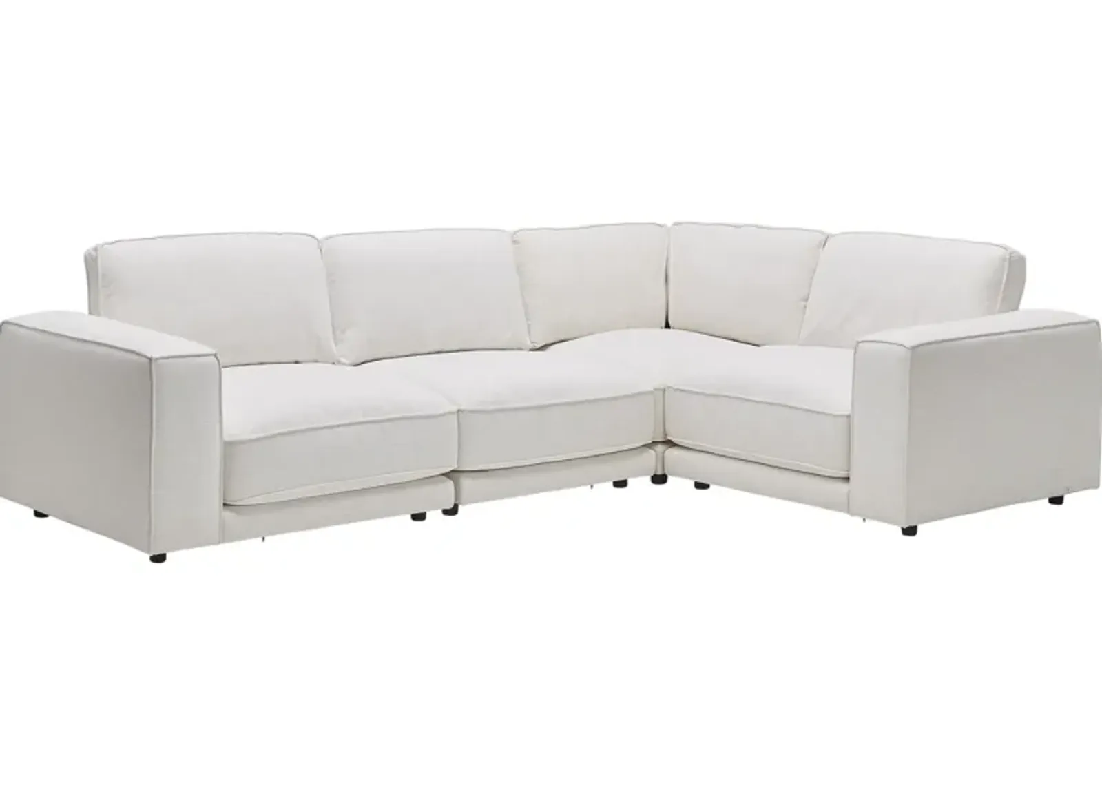 Nathan 4-Piece Sectional with Crypton Home Fabric