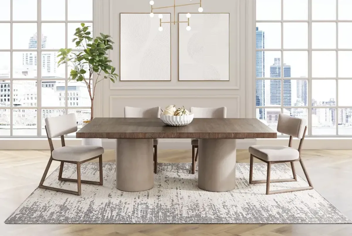 Casa Rectangular Table + 4 Side Chairs by Bernhardt