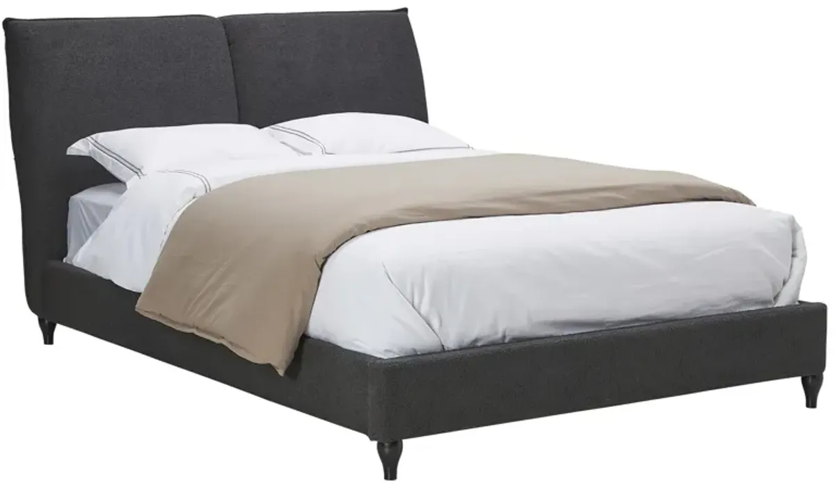 Remi Grey King Upholstered Bed