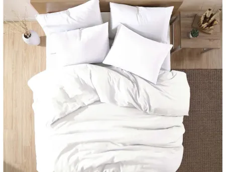 Loft White 3pc Queen Comforter Set