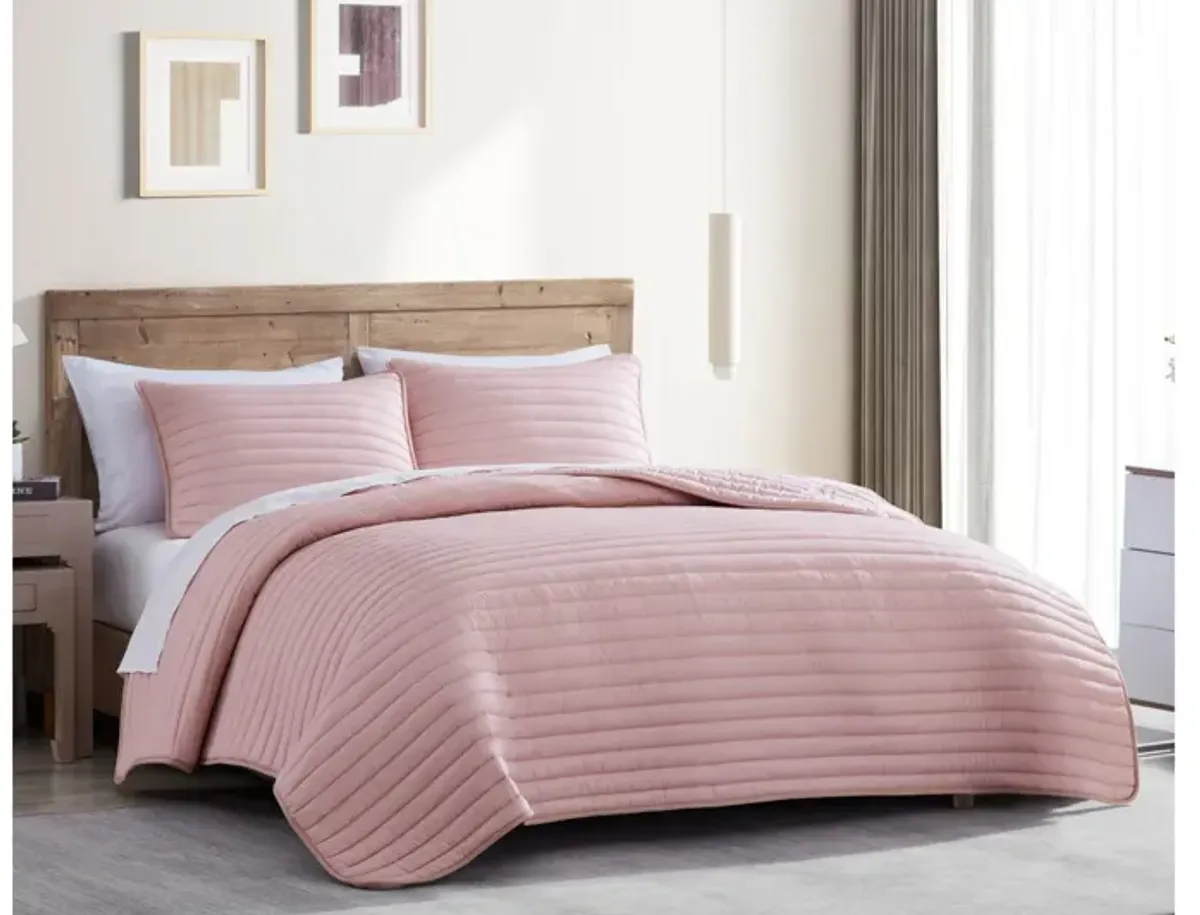 Puffer 2pc Twin Comforter Blush