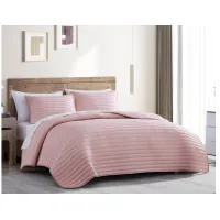 Puffer 3pc Full/Queen Comforter Blush
