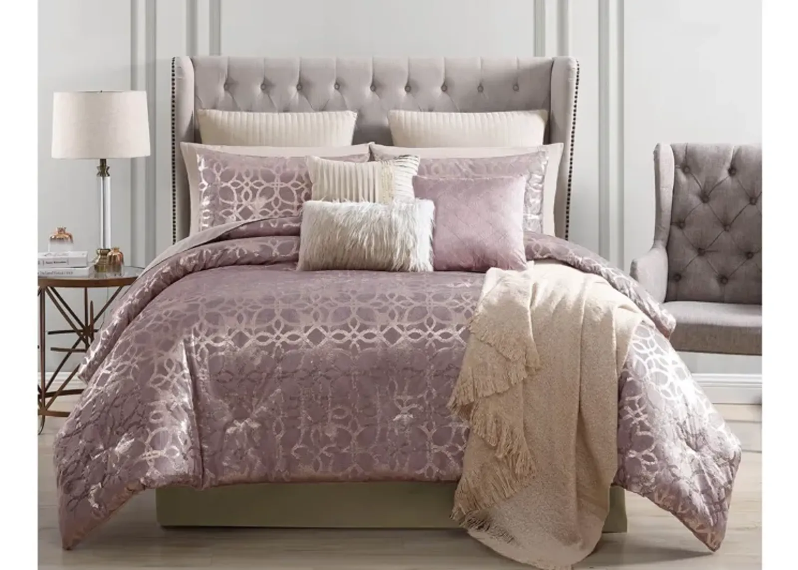 Sacha 10pc King Comforter Set