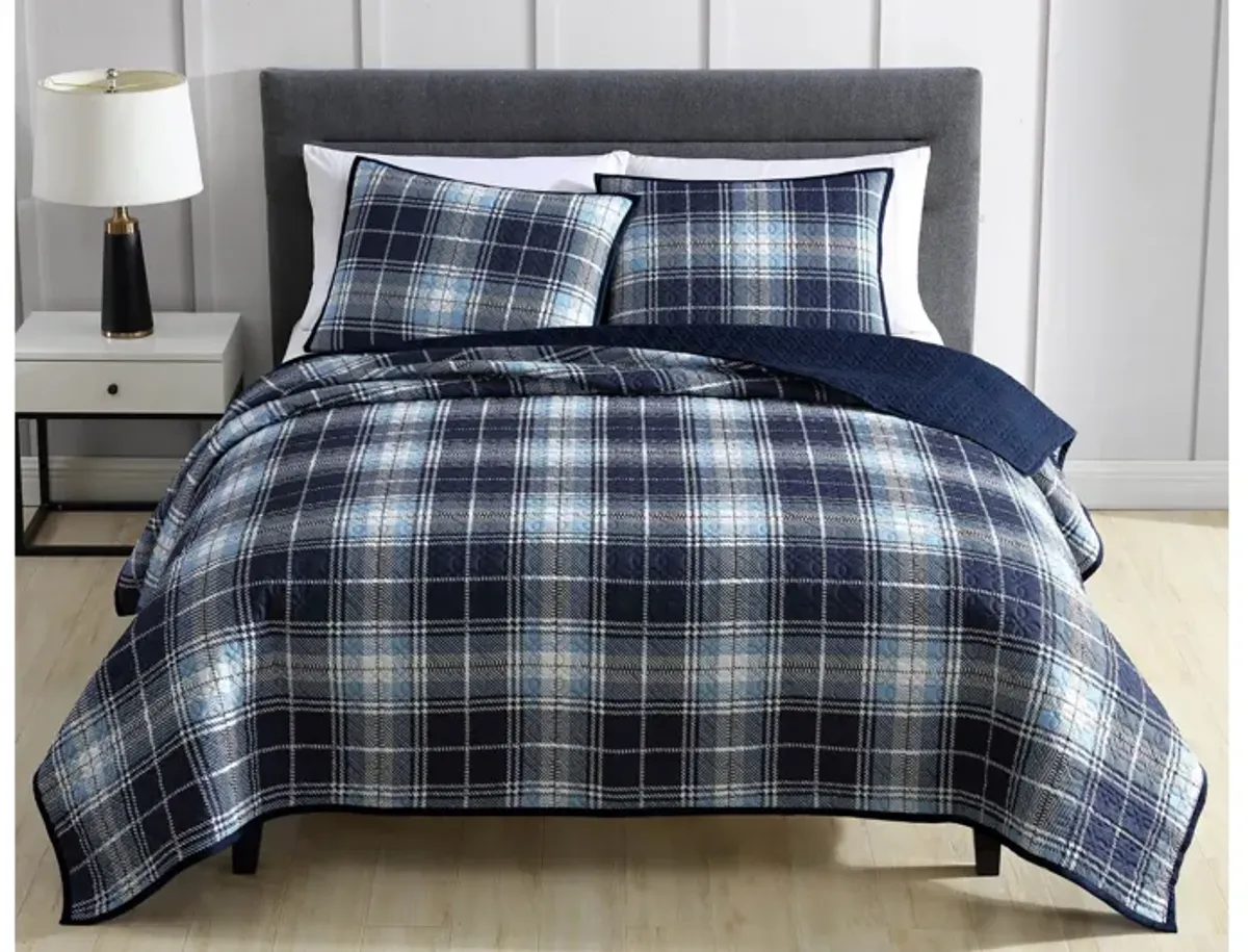 Steven Plaid 2pc Twin Coverlet Set