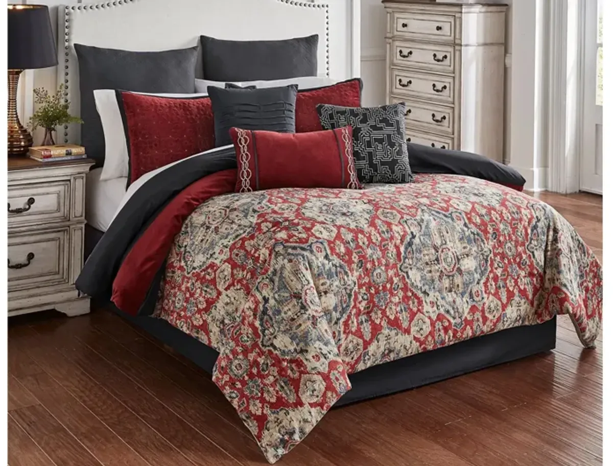 Stewart 9pc Queen Comforter Set