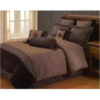 Opulent Paisley 9pc Queen Comforter Set