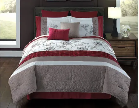 Eloise 8pc King Comforter Cover with Filler Set