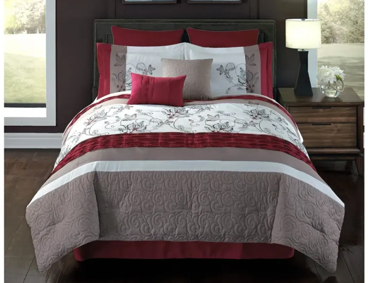 Eloise 8pc King Comforter Cover with Filler Set