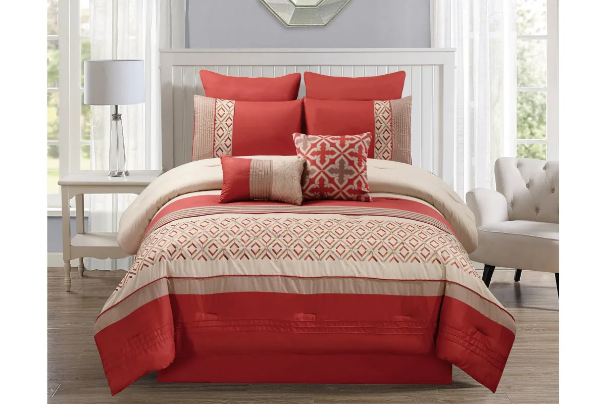 Jaylin 8pc Queen Comforter Set