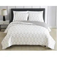 Kensil 2pc Twin Coverlet Set