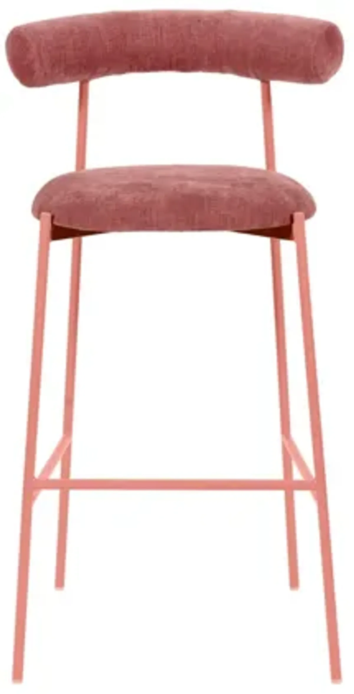 Liliana Mauve Velvet Bar Stool