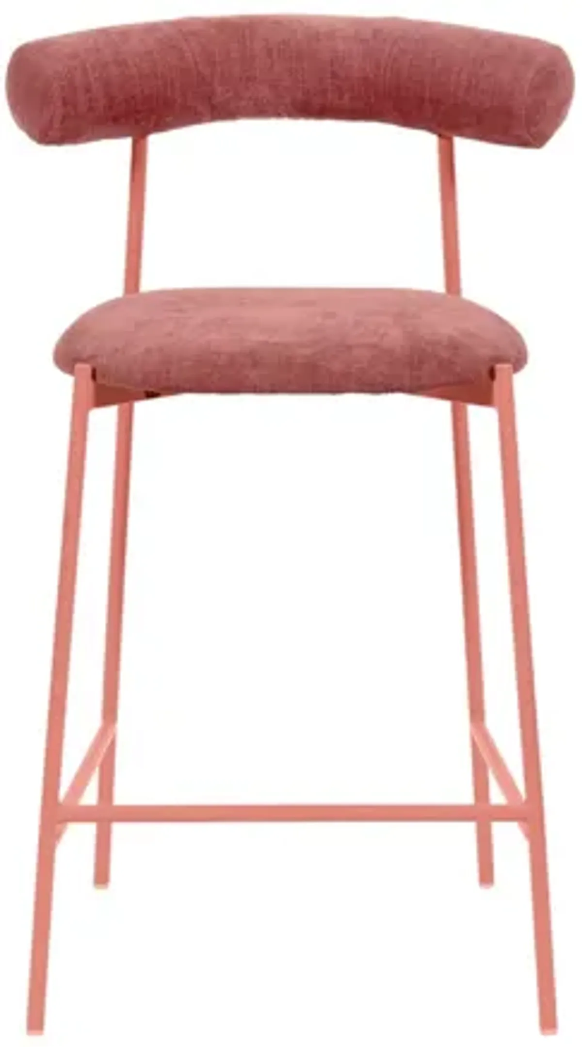 Liliana Mauve Velvet Counter Stool