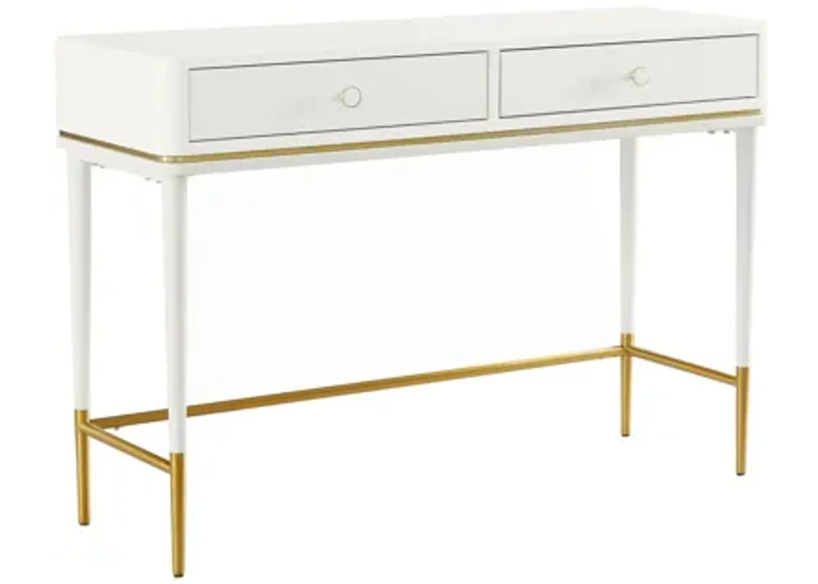 Mariah Two Drawer Off-White Desk