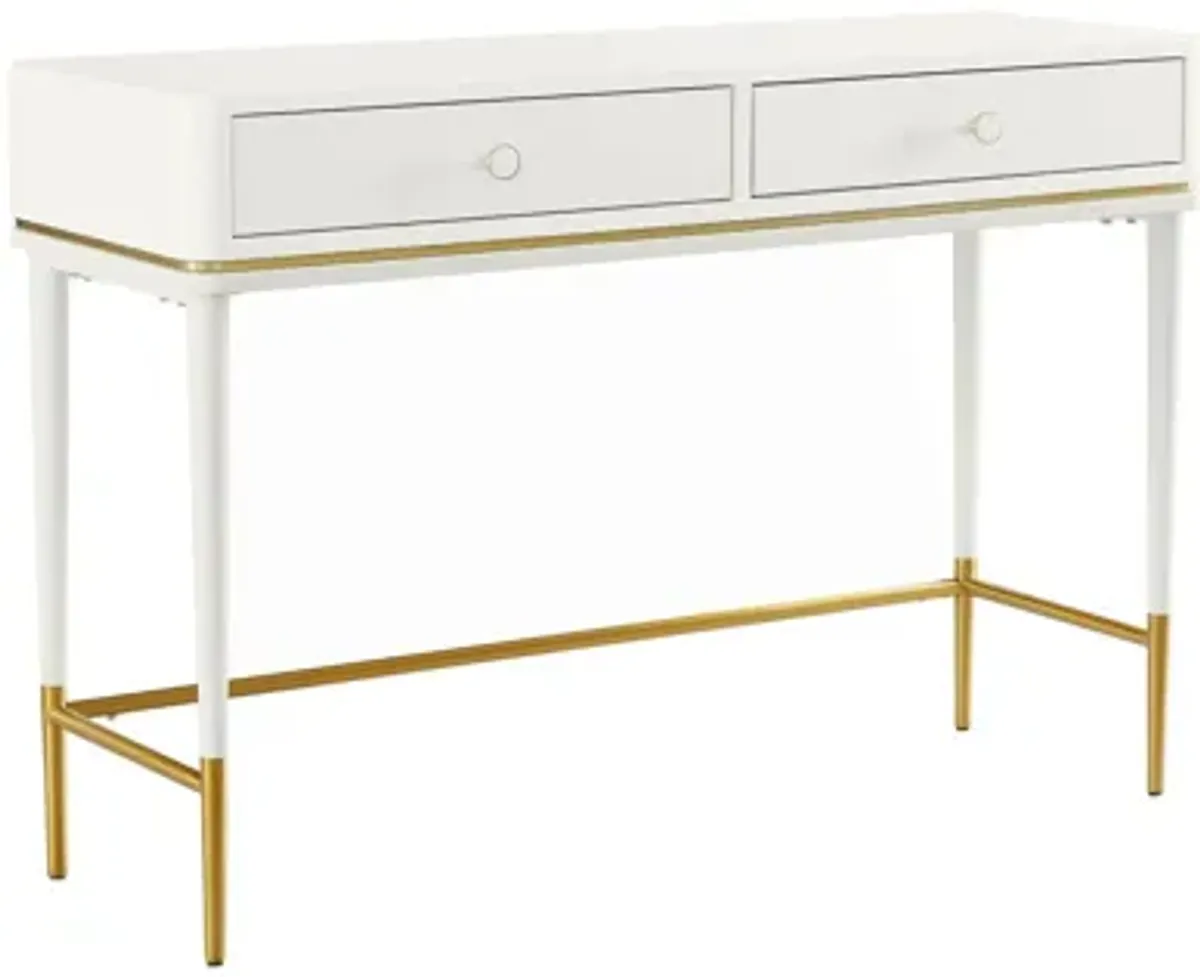 Mariah Two Drawer Off-White Desk