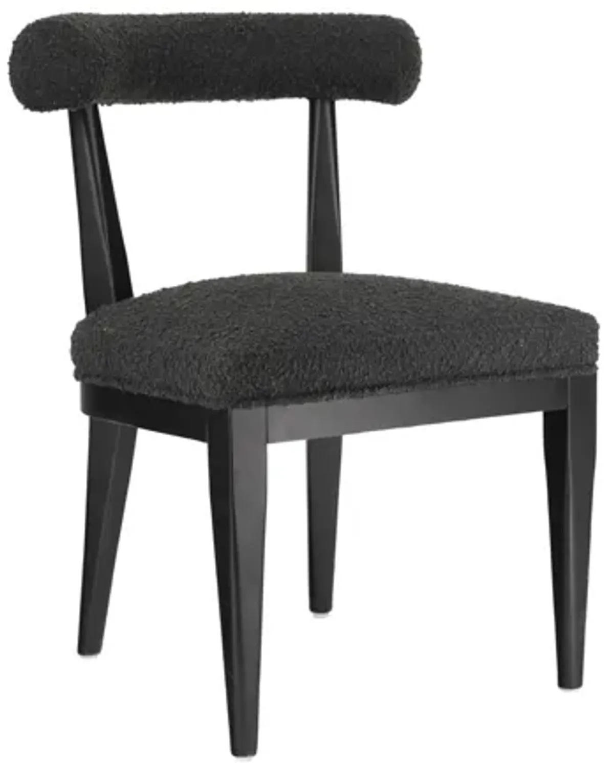 Palla Black Boucle Dining Chair