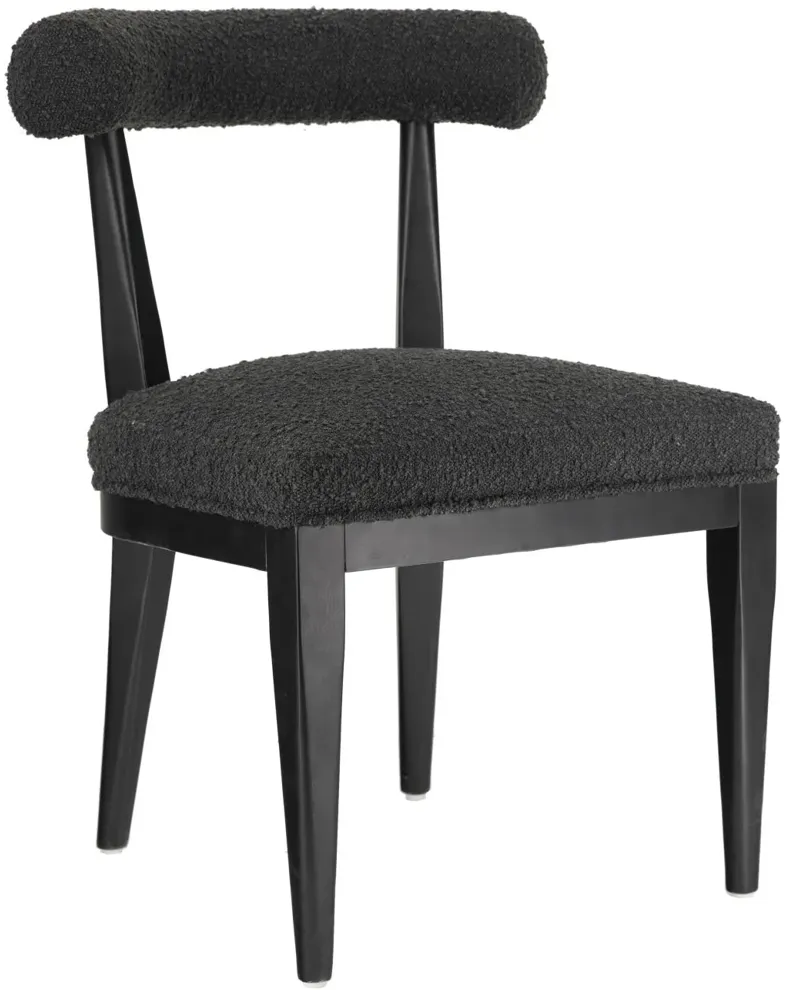 Palla Black Boucle Dining Chair