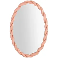 Agnes Mauve Oval Mirror