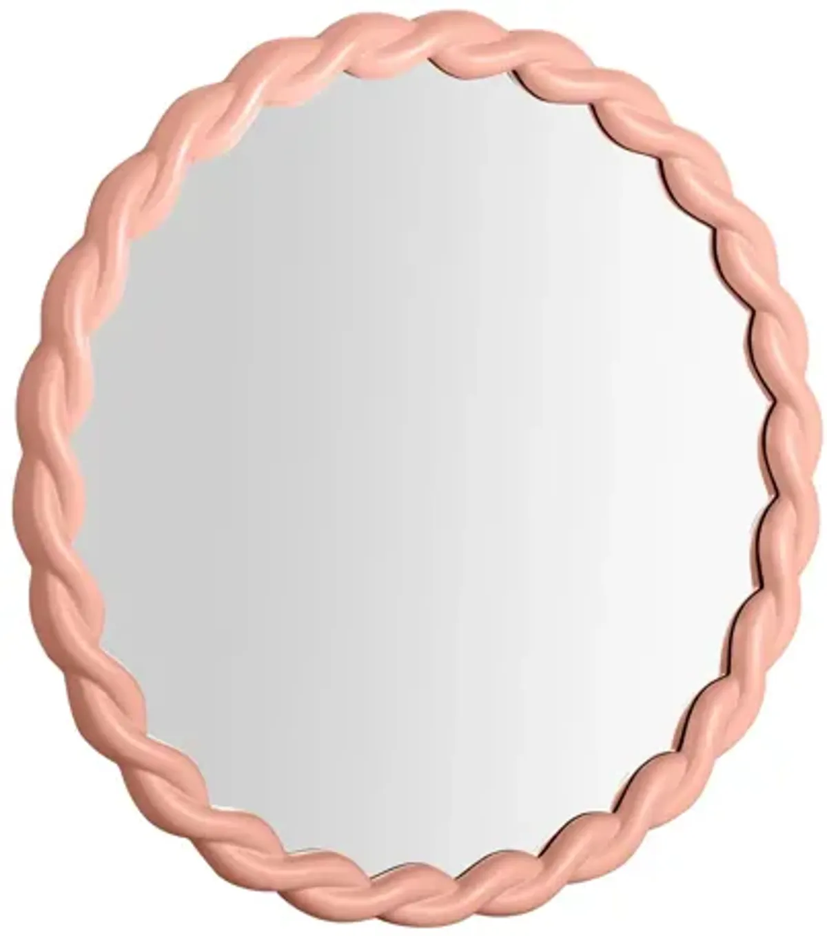 Agnes Mauve Round Mirror