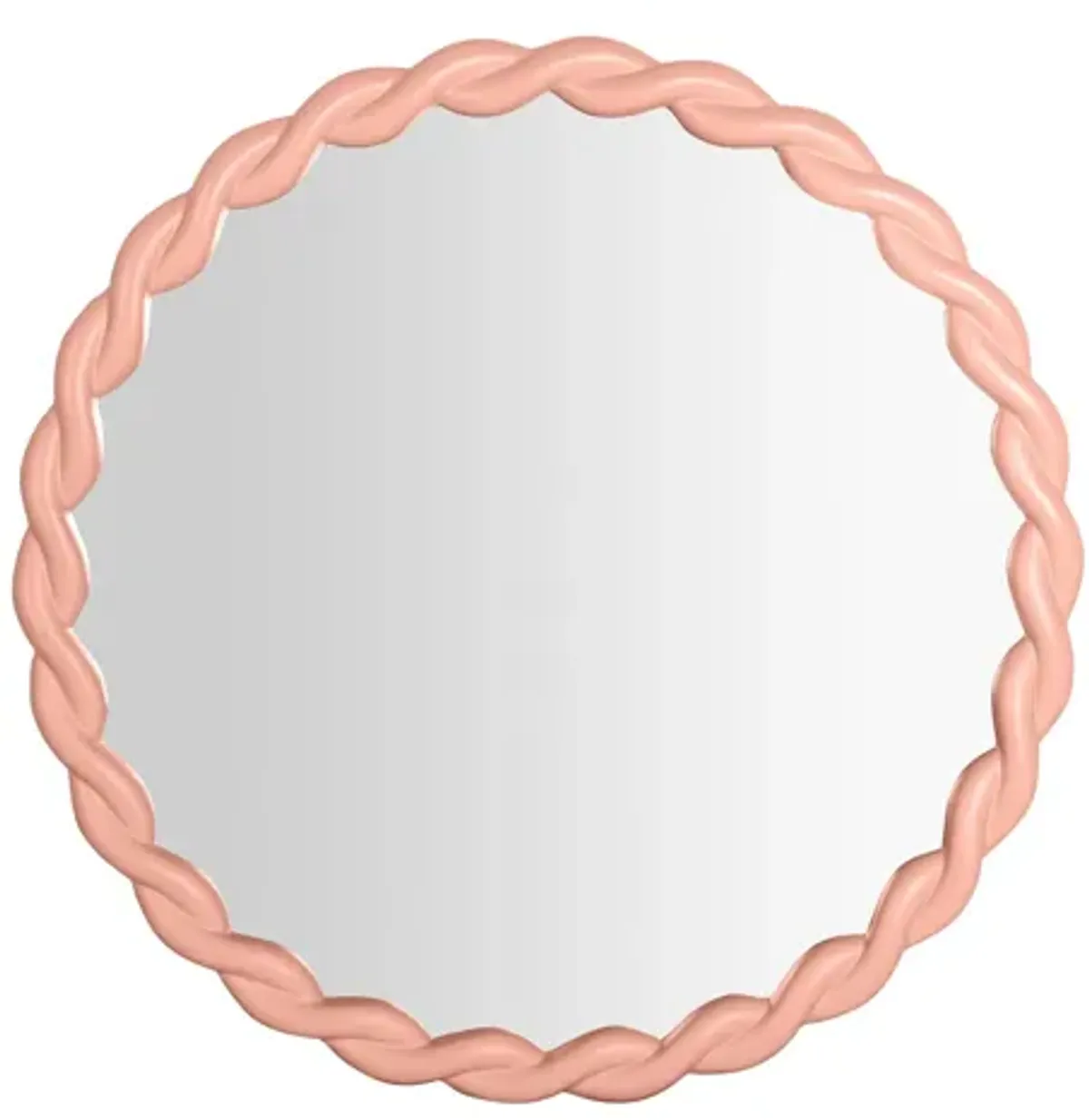 Agnes Mauve Round Mirror