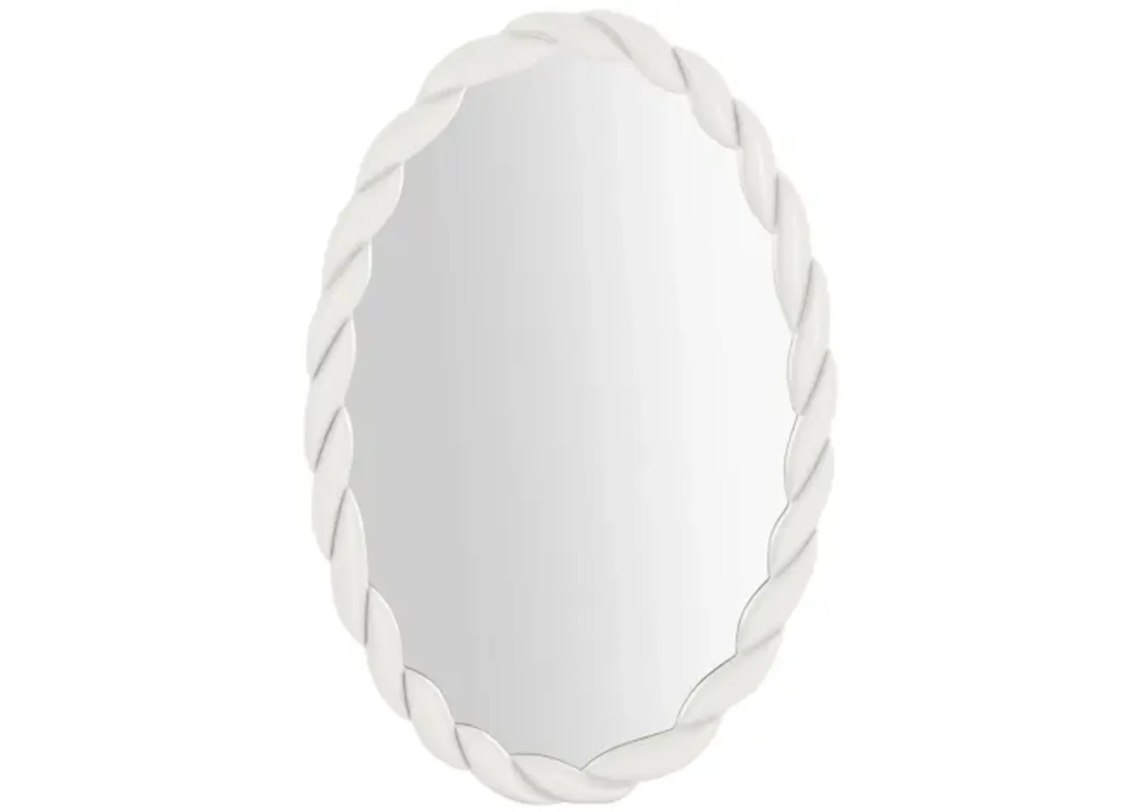 Agnes Cream Oval Mirror