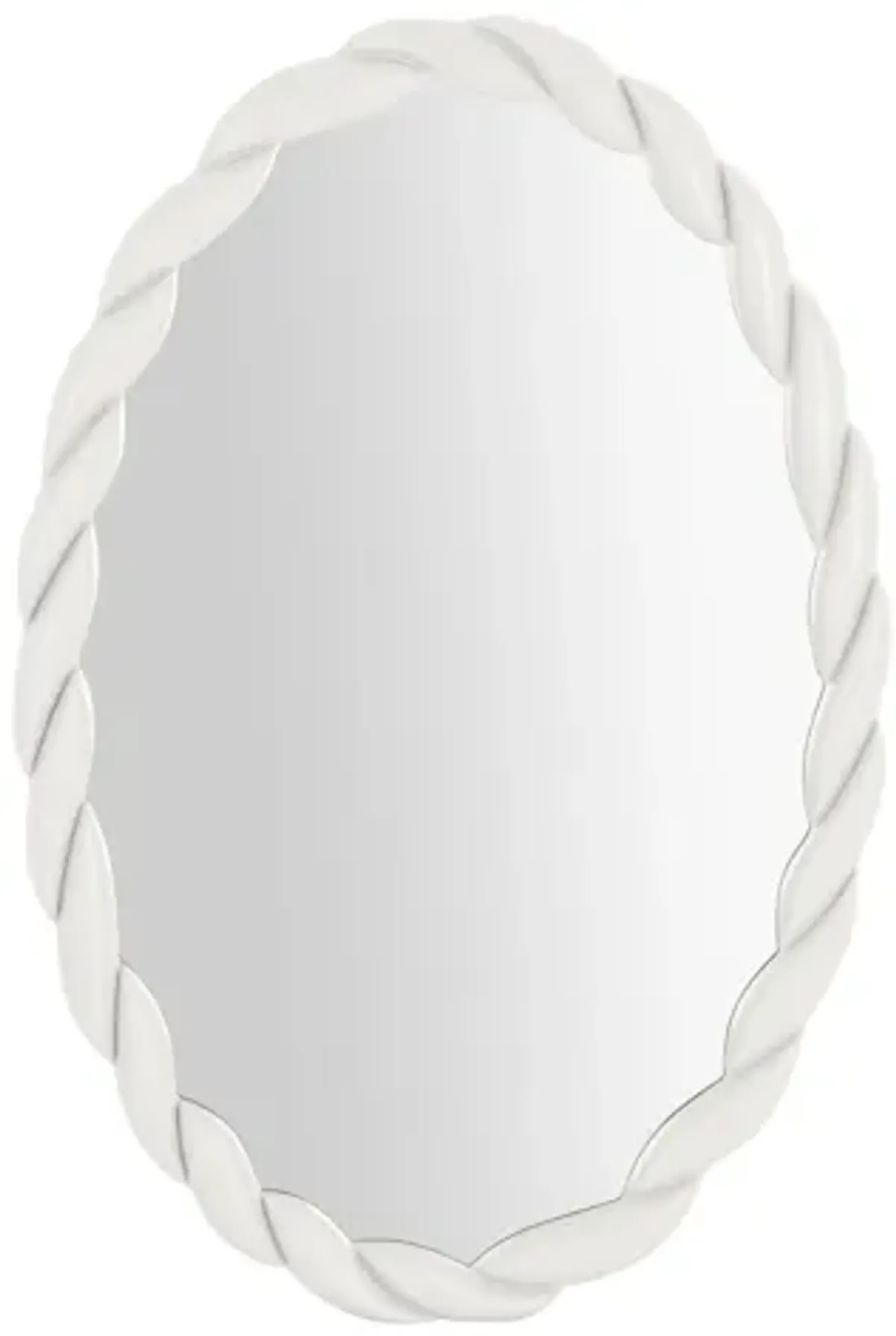 Agnes Cream Oval Mirror