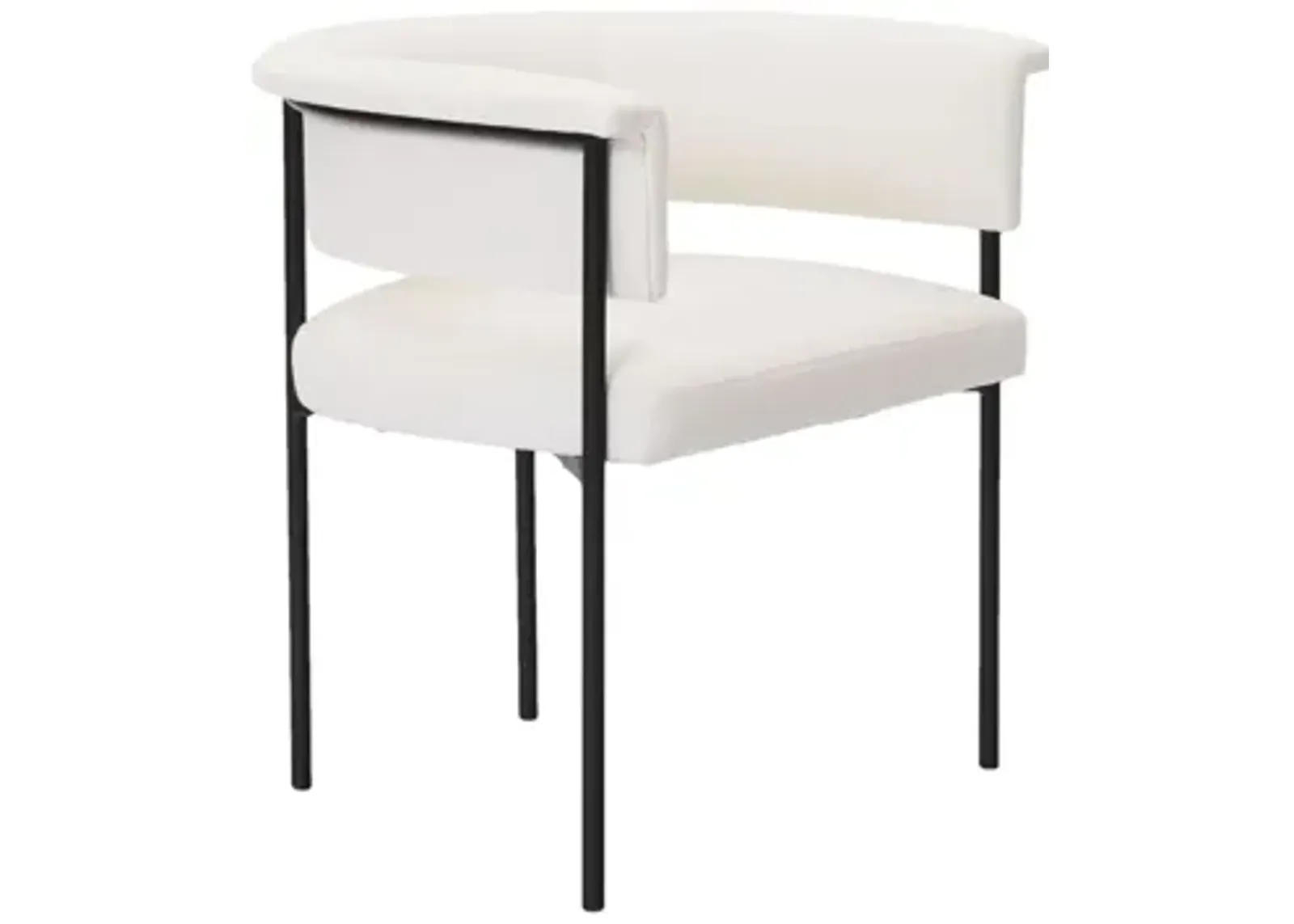 Taylor Cream Performance Linen Dining Chair