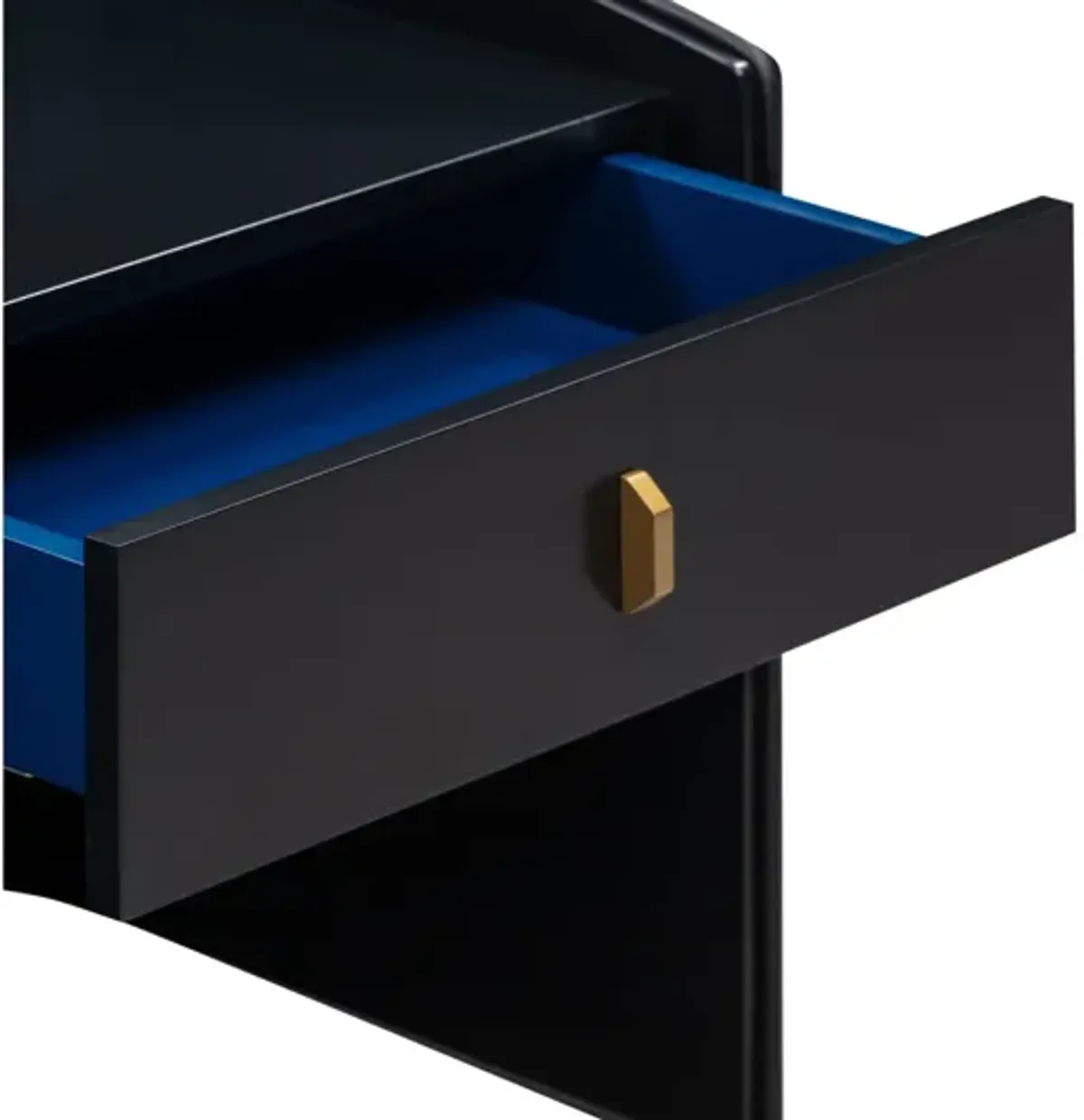 Collins Black Lacquer Nightstand