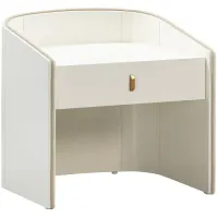 Collins Cream Lacquer Nightstand