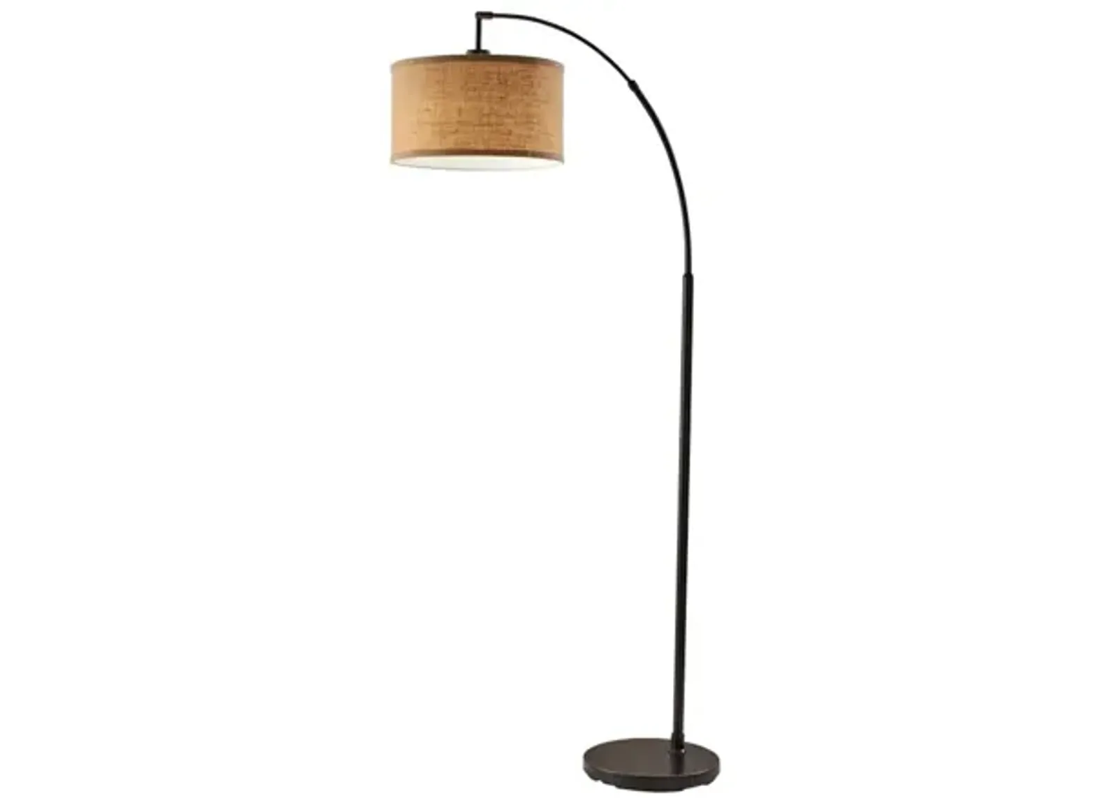 Burlap Arc Lamp