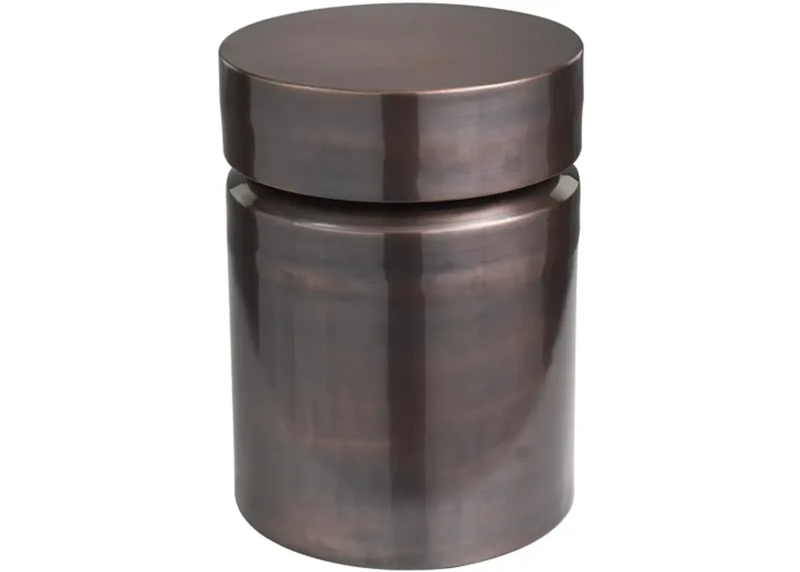 Copper Drum Accent Table